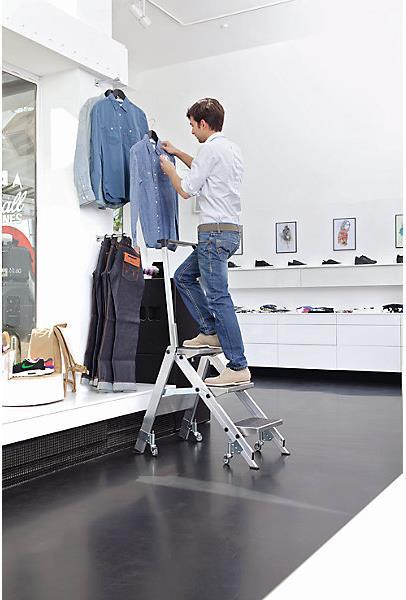 Image du produit kaiserkraft Escalier pliable en aluminium (Escabeau, 36 cm)