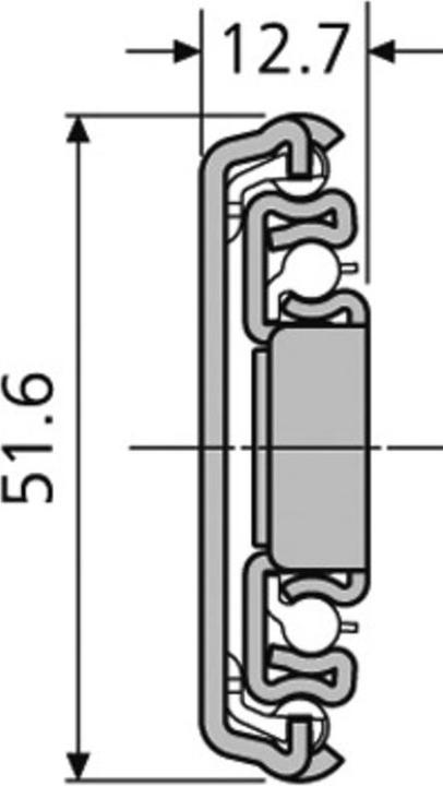 Actual product image Accuride Over-extension ball bearing slide 3507, with locking function