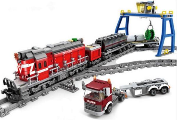 Kazi Train de marchandises diesel rouge