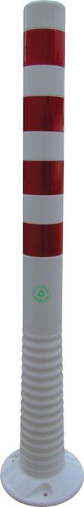 Immagine prodotto HP Autozubehör Palo di sbarramento in TPU bianco/rosso Ø 80 mm da avvitare con materiale di fissaggio Altezza dal