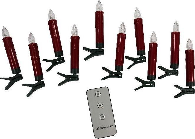 Produktbild PBS Austria Christbaumkerzen LED 10 Stück rot (10 Stk.)