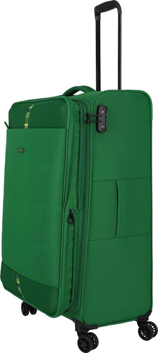 Actual product image Travelite Rügen 4-wheel trolley L 78 cm with stretch fold (90 l, XL (from 140l))