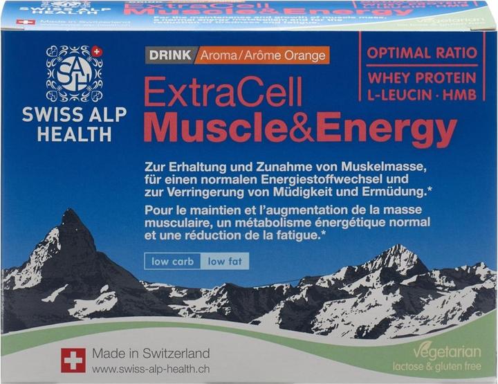 Immagine prodotto Swiss Alp Health Muscle & Energy Drink Arancia Vegetariana Plv (20 Pezzo/i, Bustina, 527 g)