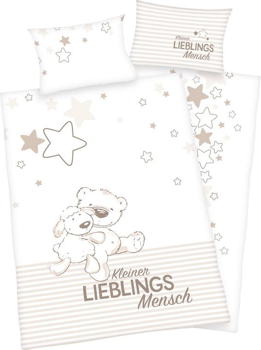 Immagine prodotto Herding Biancheria da letto per bambini Jana Lieblingsmensch (100 x 135 cm, 40 x 60 cm)