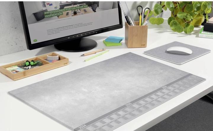 Produktbild Sigel Schreibtischunterlage Just Concrete grau 30 Blatt