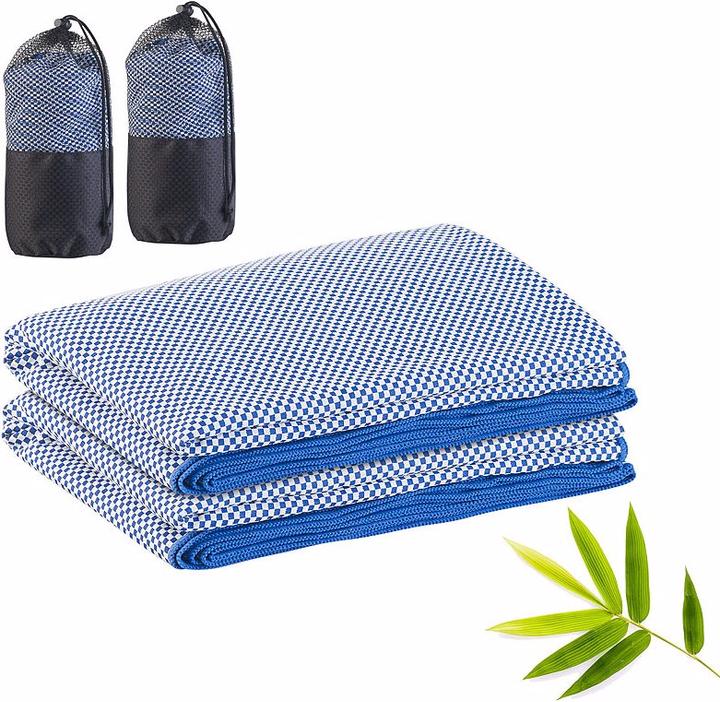Immagine prodotto Pearl Set di 2 asciugamani di bambù leggeri e ad asciugatura rapida (200 x 80 cm)