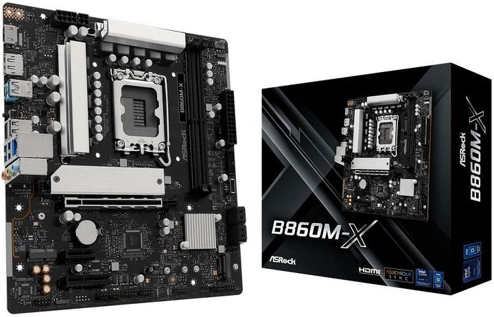 Actual product image AsRock B860M-X (Socket S1, Intel B860, mATX)