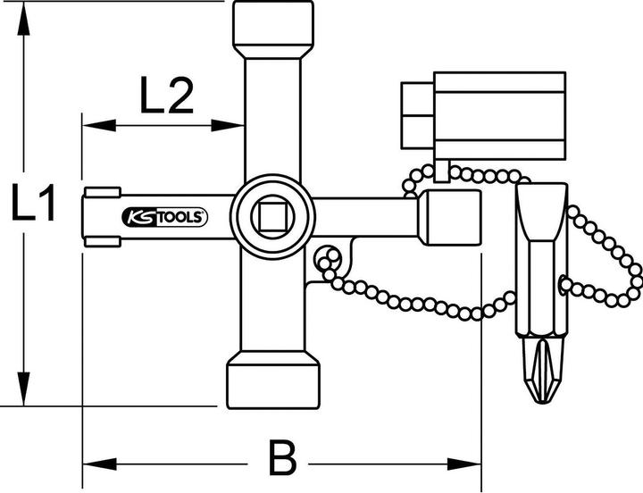 Productafbeelding KS Tools 130.1015 (71 mm)