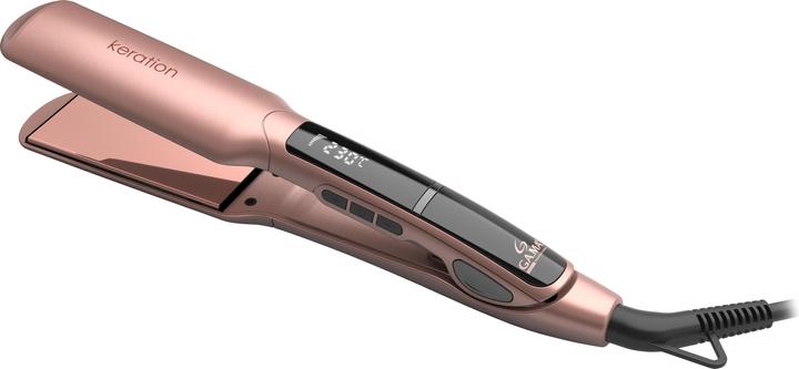 Produktbild GAMA GA.MA X-Wide Keration, Straightening iron, Warm, 150 °C, 210 °C, Pink, 185 m (Glätteisen)