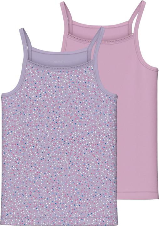 Name it Nkfstrap Top 2p Pastel Lilac Dot Noos