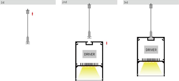 Image du produit Lumina Swiss Profilé lumineux LED 'Rigi' 200cm (200 cm)