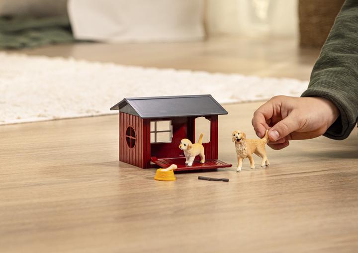 Image du produit Schleich Niche pour chiens avec Goldenretriever