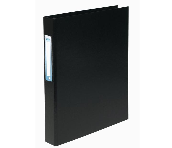 Actual product image Elba Ring binder PP A4 Sort ryg 35mm 2-rings w/label - (10 pcs x 1 ) (A4, 10 Piece)