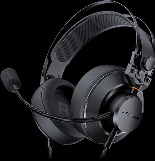 Actual product image Cougar Headset VM410, TOURNAMENT, Black-Orange (Cable)