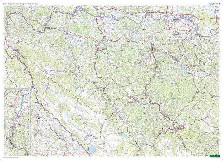 Immagine prodotto Bosnia-Erzegovina, Carta delle strade e del tempo libero 1:200.000, freytag & berndt