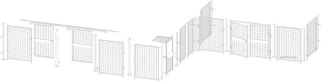 Image du produit Élément mural grillagé