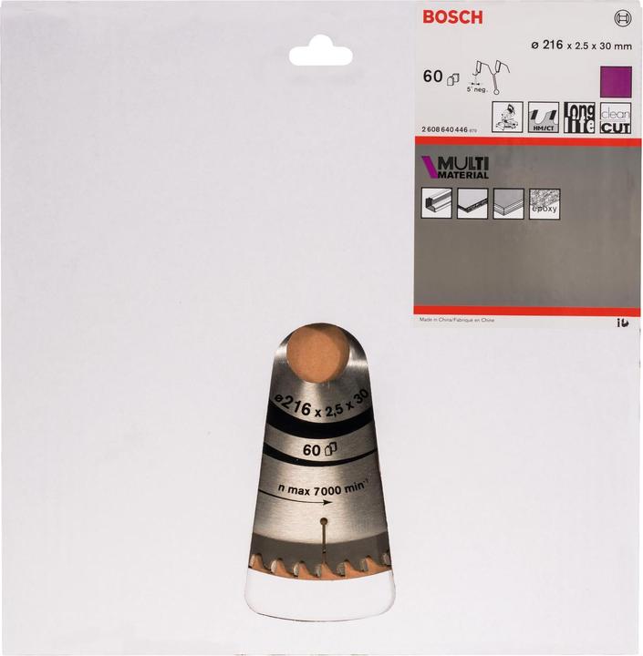 Image du produit Bosch Professional Zubehör Lame de scie circulaire PRO Multi Material, 216 x 2,5 x 30 mm
