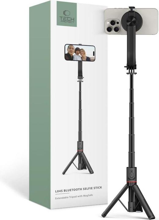 Immagine prodotto Tech-Protect L04S Bastone selfie Bluetooth con treppiede fino a 95 cm e testa 360 - nero