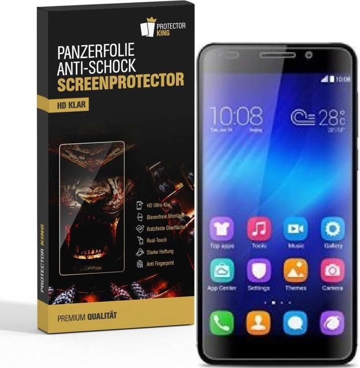 Produktbild Protectorking 3x Panzerfolie Anti-Shock HD Klar (3 Stück, Honor 6)