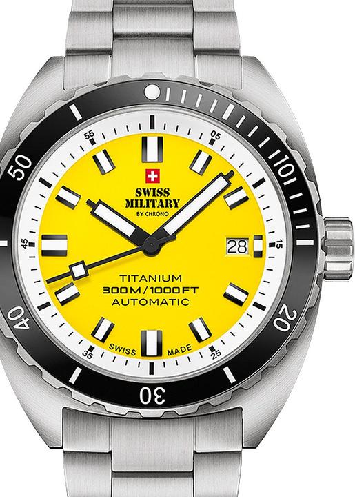 Image du produit Swiss Military SMA34100.05 Diver Titanium automatique 42mm 30ATM (Montre de plongée, 42 mm)