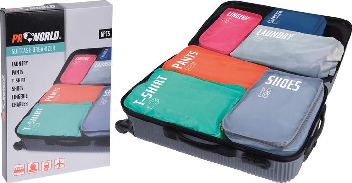 Produktbild ProWorld Koffer Organizer Set, 6tlg. (Packsystem)