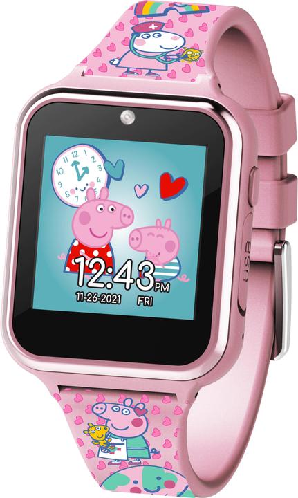 Accutime Kids Smart Watch Peppa Pig (rosa): selfie camera, foto & video, cronometro, 6 giochi, 3... (40 mm)