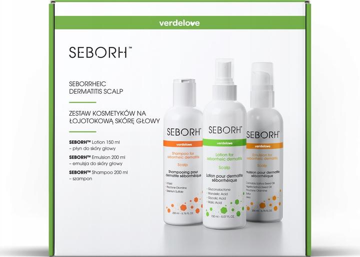 Actual product image Seborh Seborrheic Dermatitis Kit Shampoo 200ml + Emulsion 200ml + Scalp Lotion 150ml (Hair care set)