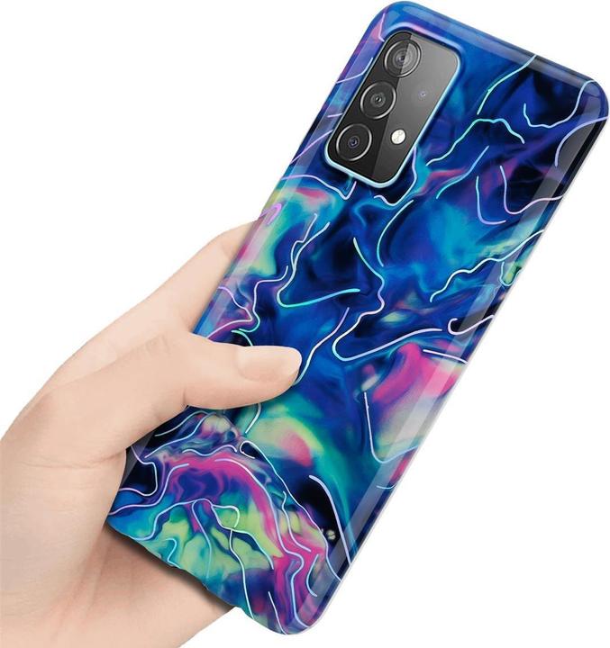 Produktbild Cadorabo IMD TPU Bunter Marmor Cover (Samsung Galaxy A52, Samsung Galaxy A52 5G, Samsung Galaxy A52s 5G)