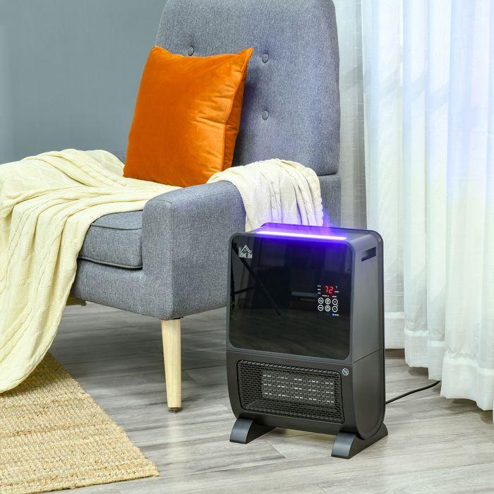 Image du produit Swisshandel24 Radiateur soufflant 2 en 1 Chauffage électrique avec télécommande Humidificateur d'air Céramique (2000 W)