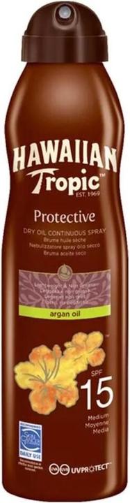 Hawaiian Tropic ARGAN OIL bruma SPF15 spray 177 ml (Sonnenöl, SPF 15, 177 ml)