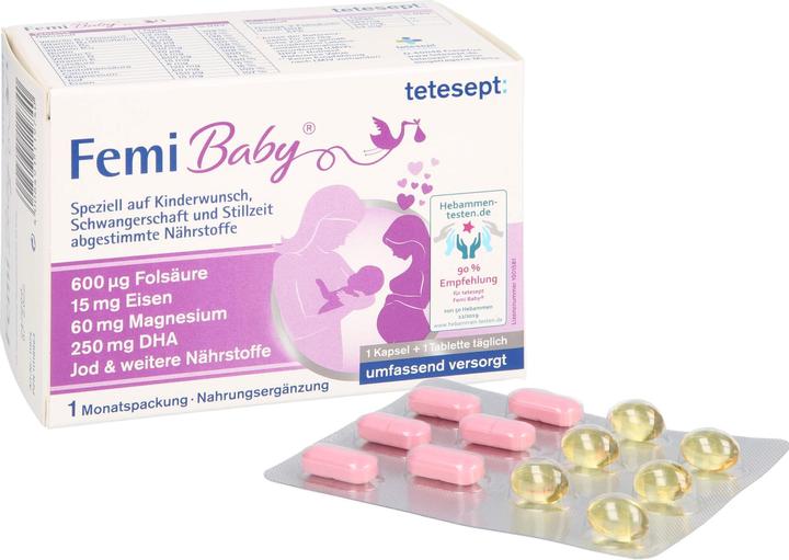 Actual product image Tetesept Femi Baby (60 Piece, Capsules, Pills, 61.80 g)