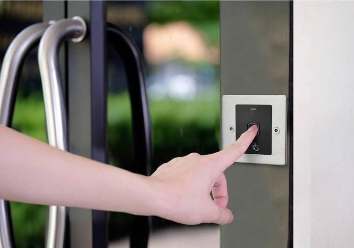 Actual product image Sygonix SY-6097868 Fingerprint/RFID flush-mounted access system 12 V/DC, 18 V/DC IP (Fingerprint, Key card)
