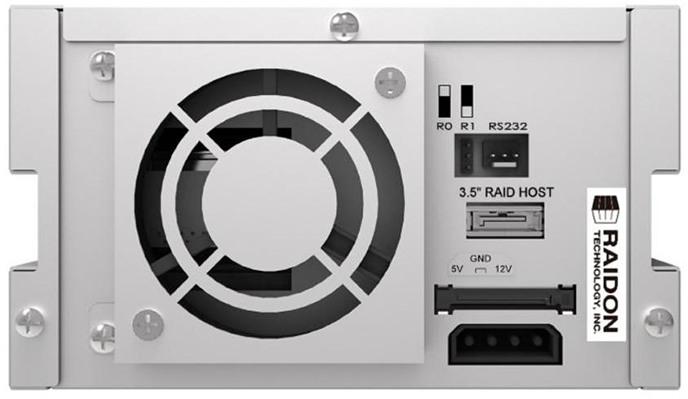 Actual product image Raidon iR2622 internal RAID 0/1 2x 8.89cm 3.5inch SATA HDD up to 6Gbit/s Hot Swap Plug + Play Aluminum... (2.5", 3.5")