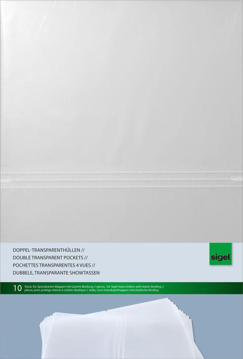 Produktbild Sigel Doppel-Transparenthüllen (A4, 10 x)
