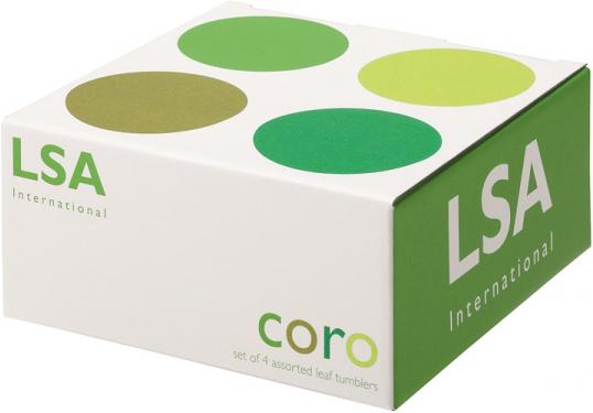 Produktbild LSA Coro Becher (gross) 560ml - leaf farben x 4 (0.56 l, 4 x)