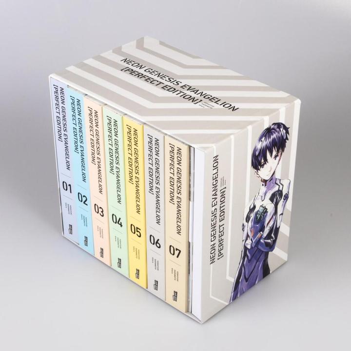 Produktbild Neon Genesis Evangelion - Perfect Edition, Bände 1-7 im Sammelschuber mit Extras (Deutsch, Yoshiyuki Sadamoto, 2023)