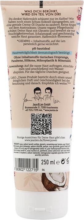 Image du produit Jean & Len Douche crème-huile riche (250 ml)