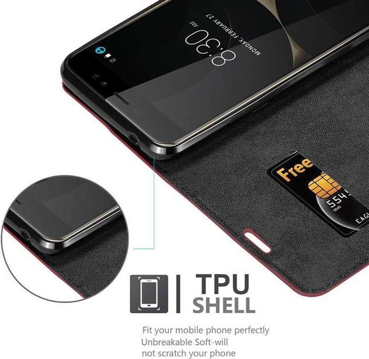 Actual product image Cadorabo Book Invisible Magnet Cover (ZTE Nubia N1 Lite)