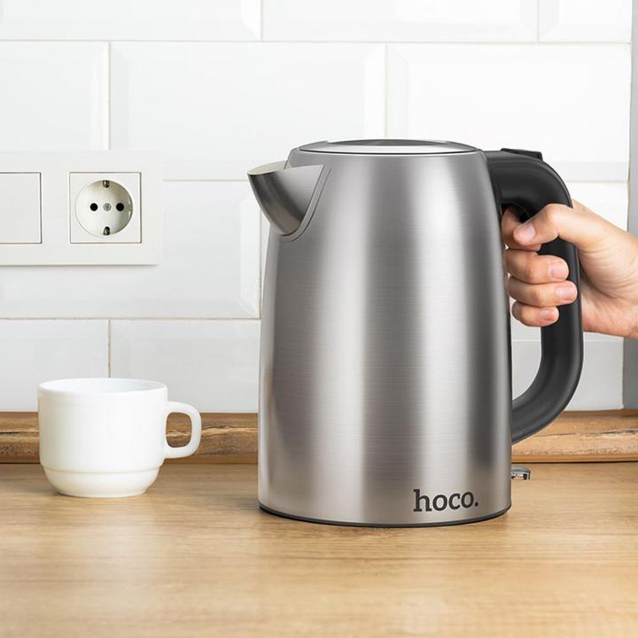 Actual product image Hoco Other stainless steel electric kettle 1,7L HE12 stainless steel (1.70 l)