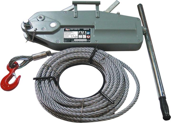 Actual product image Dema Manual winch / wire rope hoist 3.2 t