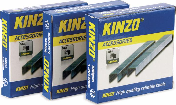 Produktbild Kinzo Heftklammern Set 3x500 8/10/12mm (je1x500 pro Grösse) (500 x)