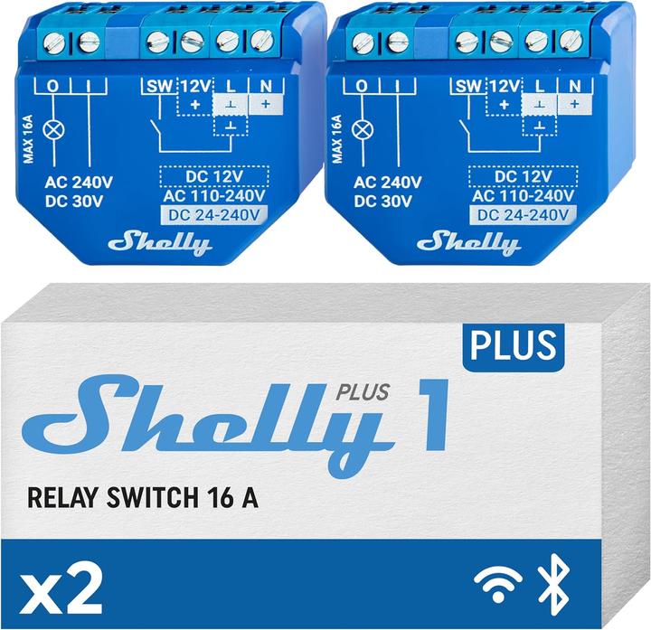 Actual product image Shelly Plus 1 (Switch actuator)