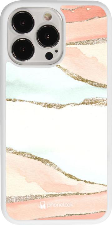 Produktbild PhoneLook Hülle Silikon weiss Shimmering Orange (Apple iPhone 13 Pro)