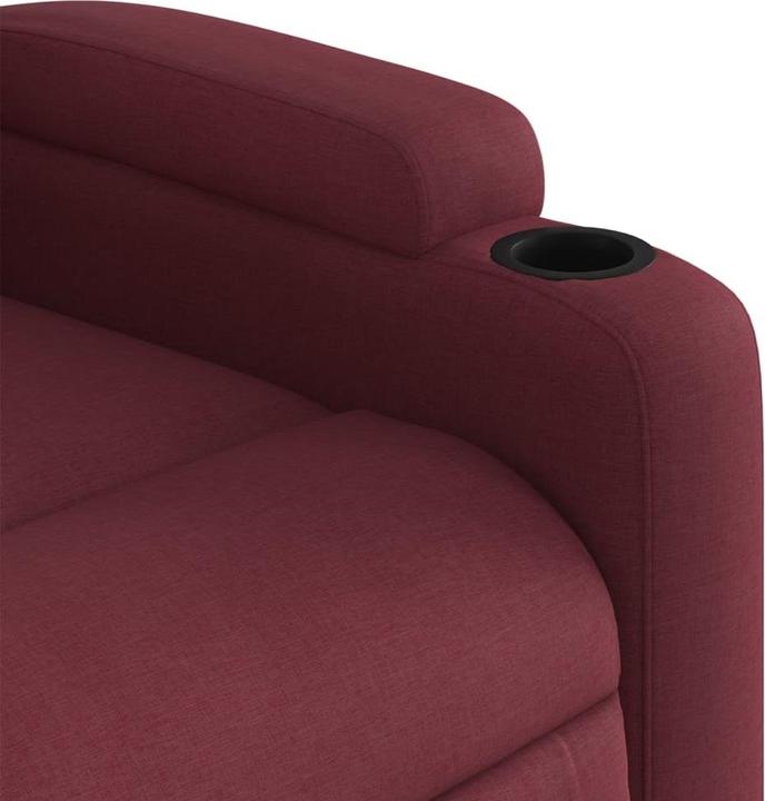 Actual product image VidaXL Massage chair wine red fabric,Colour: Wine red,Material: Fabric