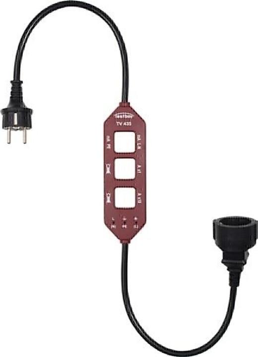 Actual product image Testboy Current measuring adapter TV 435 Load current/differential/leakage current measurement (CAT III 300V)