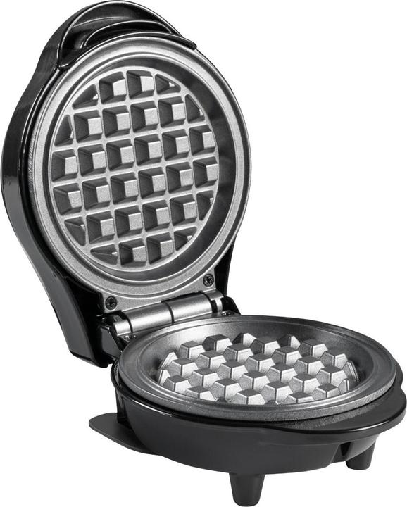 Produktbild Bestron Mini-Waffeleisen für klassische Waffeln, kleiner Waffelmaker mit Antihaftbeschichtung, für K