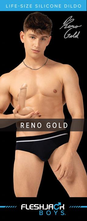 Actual product image Fleshlight Fleshjack Boys - Reno Gold Dildo
