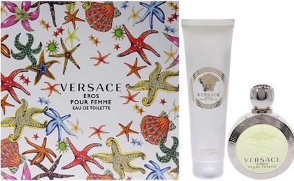 Produktbild Versace Eros Pour Femme - EDT 100 ml + tÄ›lovÃ© mlÃ©ko 150 ml (Eau de Toilette, 100 ml)