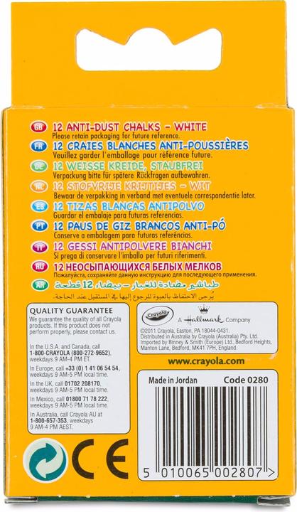 Produktbild Crayola Kreide (White, 12 x)