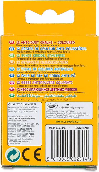 Produktbild Crayola Kreidefarbe (Multicolor, 12 x)
